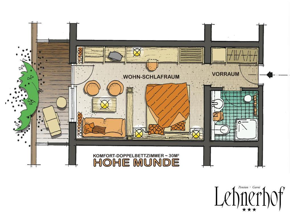 Pension Lehnerhof Leutasch Habitación foto