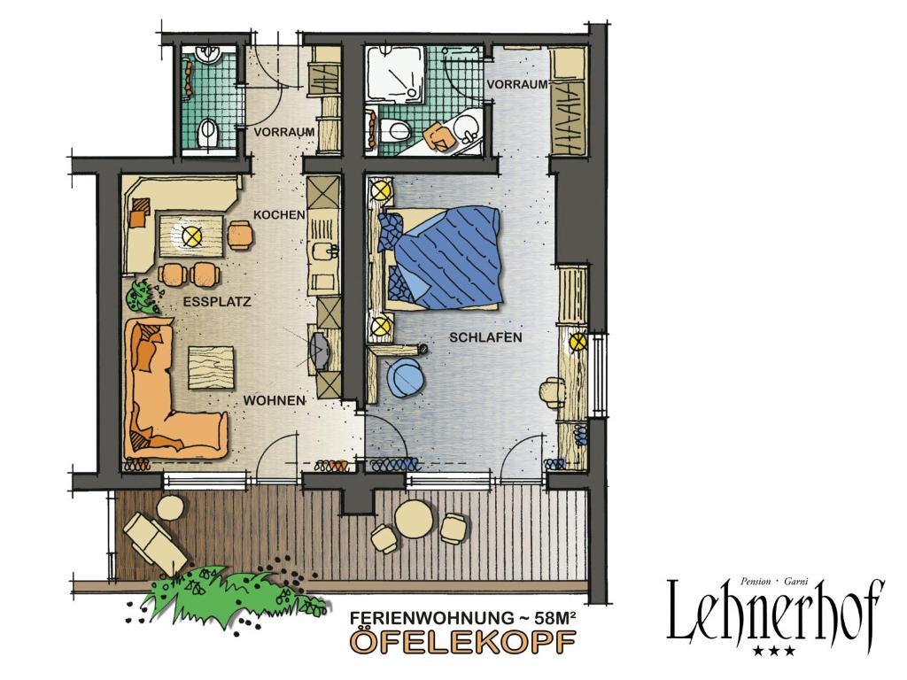 Pension Lehnerhof Leutasch Habitación foto